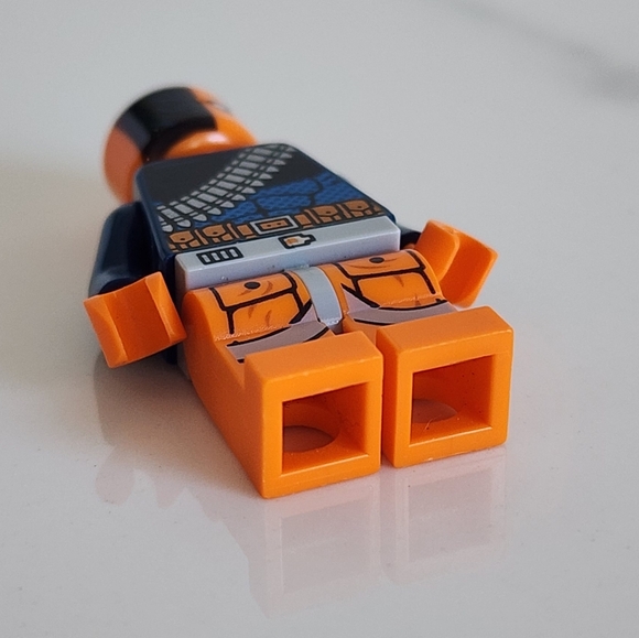 🧡 Rare LEGO DC Deathstroke Minifigure sh163 Super Heroes W/Accessories Sword 🖤 - Picture 6 of 10